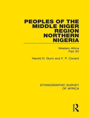 cover image of Peoples of the Middle Niger Region Northern Nigeria